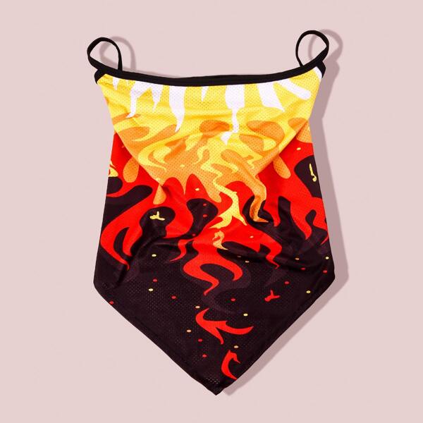 

Fire Pattern Sun Protection For The Face, Multicolor