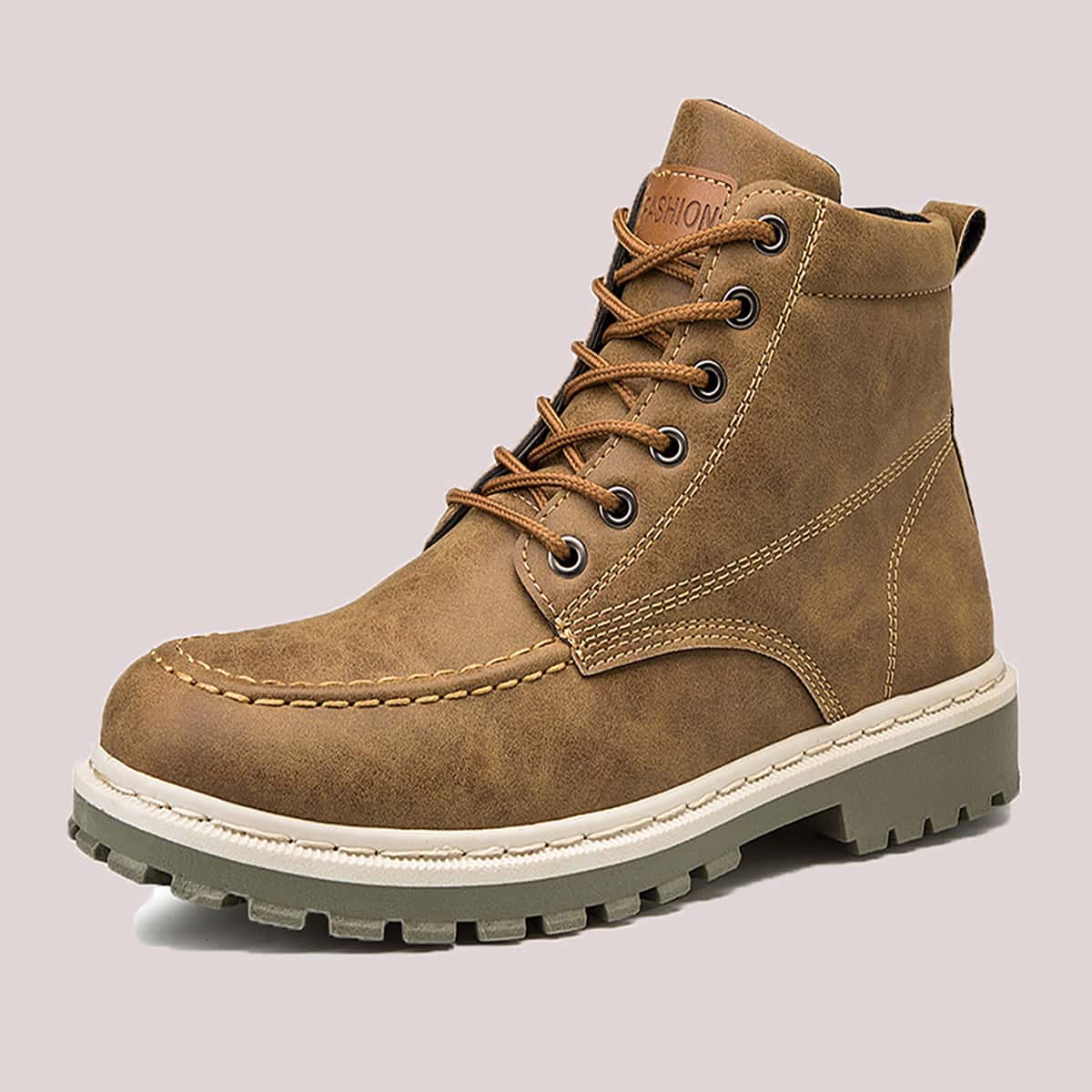 

Guys Lace-up Front Ankle Boots, Brown
