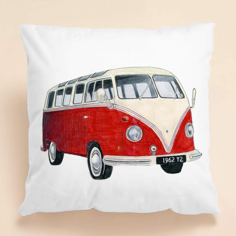 

Car Print Cushion Cover Without Filler, Multicolor
