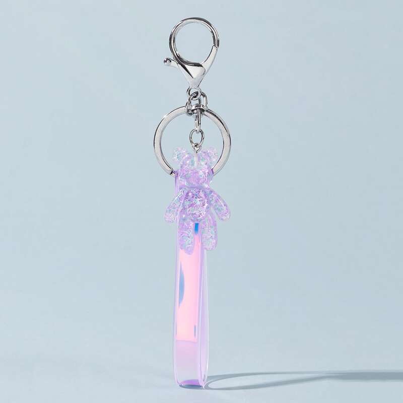 

Bear Charm Keychain, Multicolor