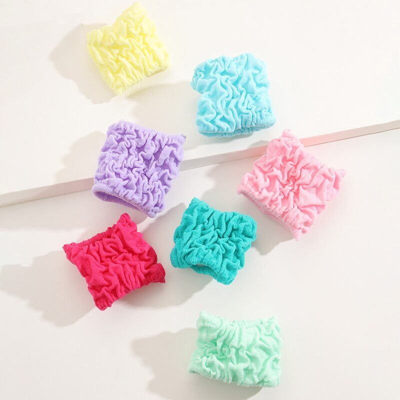 

7pcs Colorful Ruched Hair Tie, Multicolor