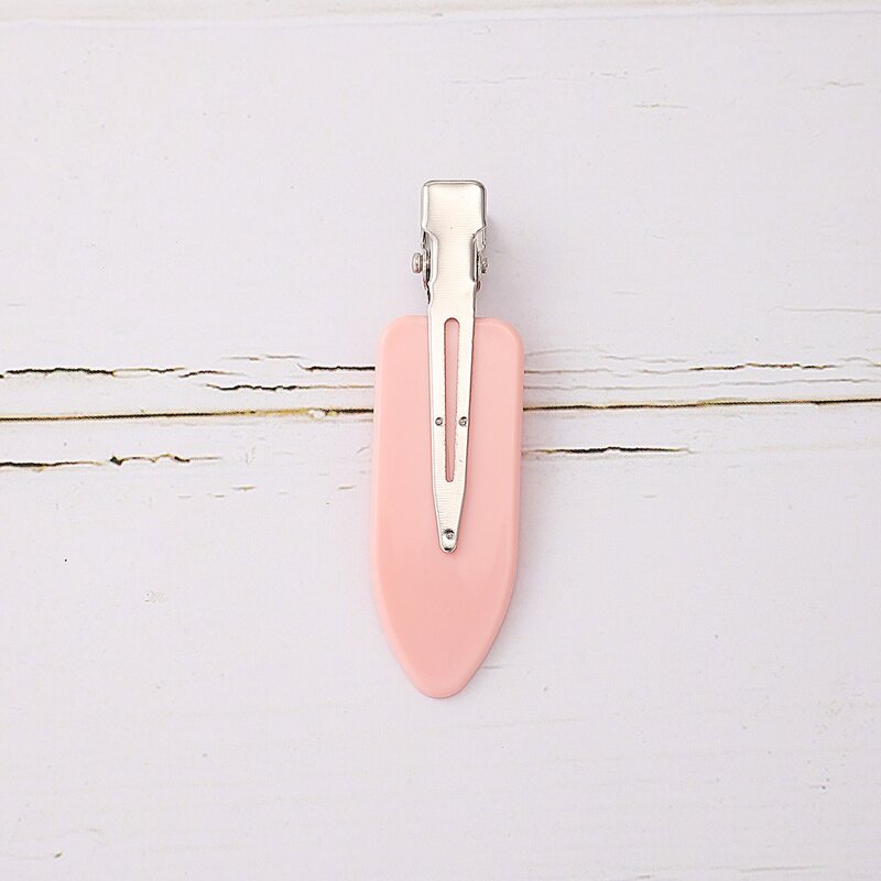 

1pc Seamless Hair Clip, Baby pink