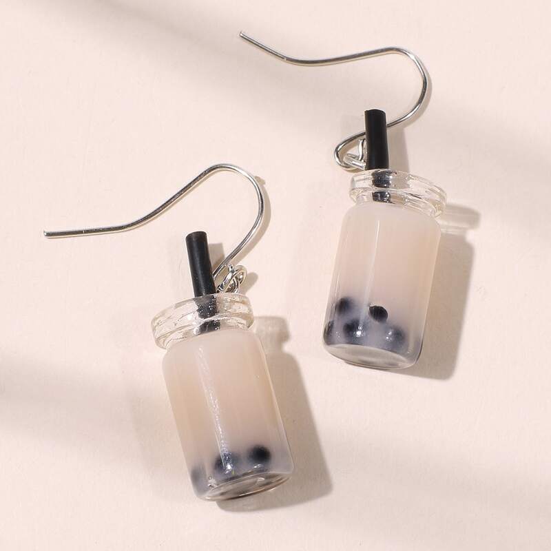 

Bubble Tea Drop Earrings, Multicolor
