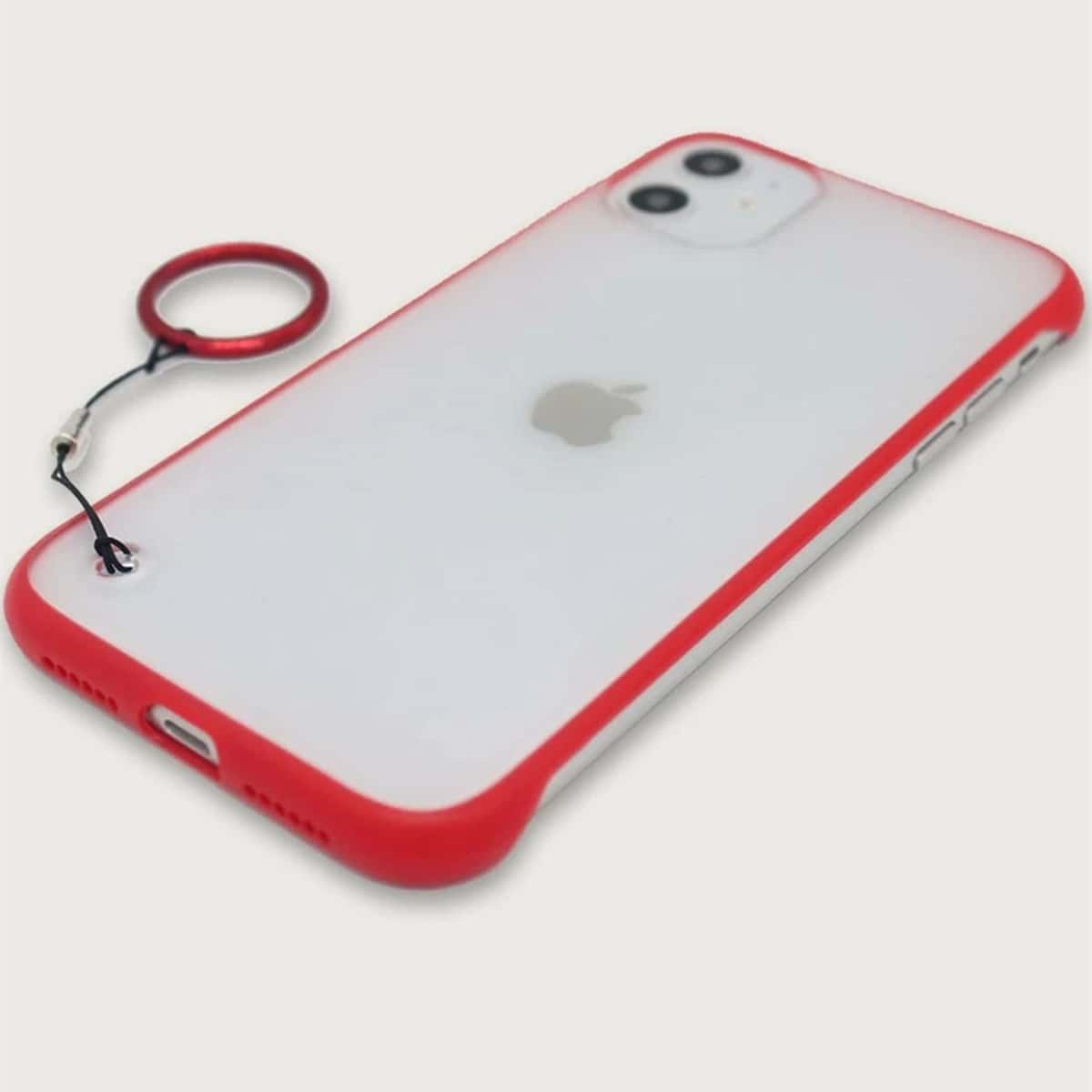 

Contrast Frame iPhone Case, Red