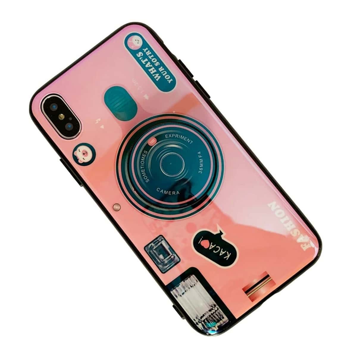 

Camera Holder iPhone Case, Multicolor