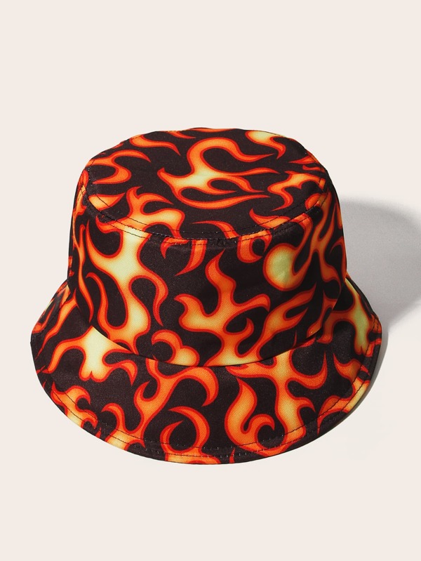 Is That The New Guys Flame Pattern Bucket Hat ?? ROMWE USA