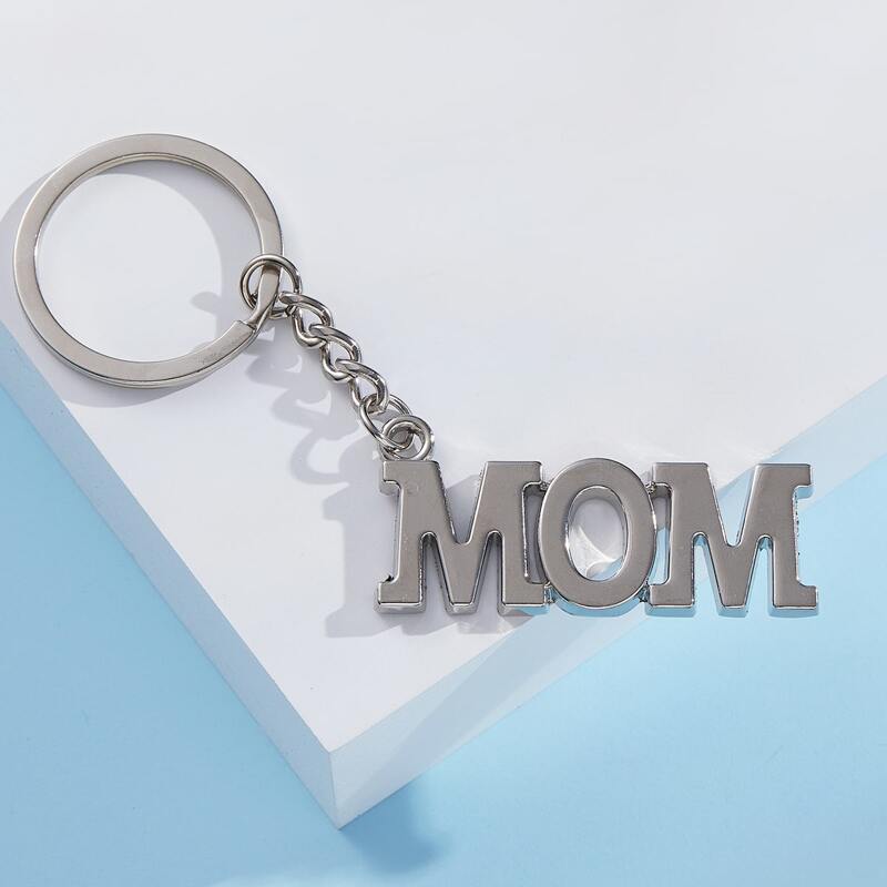 

Slogan Pendant Keychain, Silver