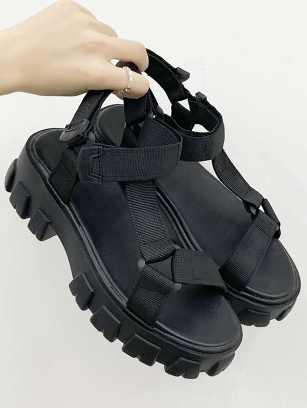 wide fit velcro sandals