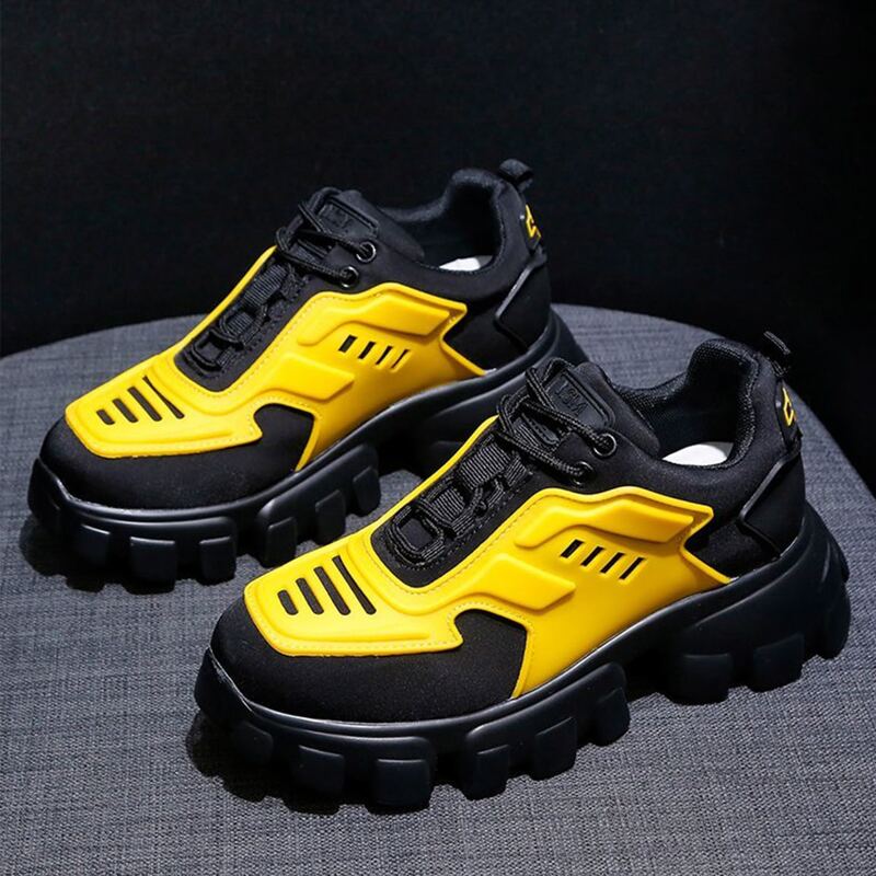 

Colorblock Lace-up Chunky Sneakers, Multicolor
