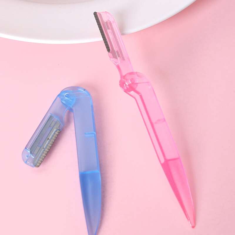 

2pcs Clear Eyebrow Trimmer, Multicolor