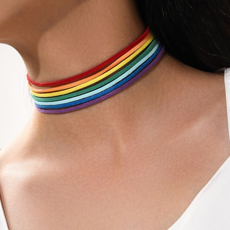 

Colorful Layered Choker, Multicolor