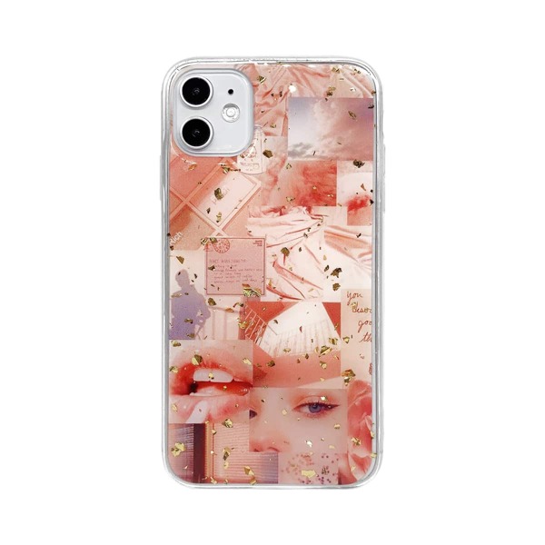 

Чехол для iPhone со смешанным узором 1шт, Многоцветный
