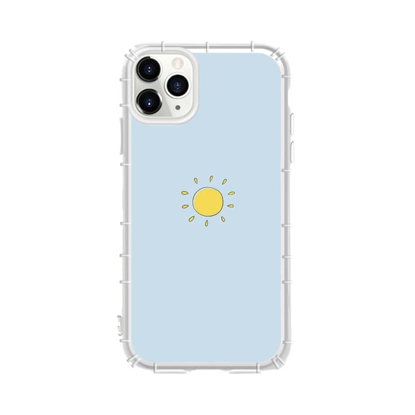 

1pc Sun Print iPhone Case, Blue