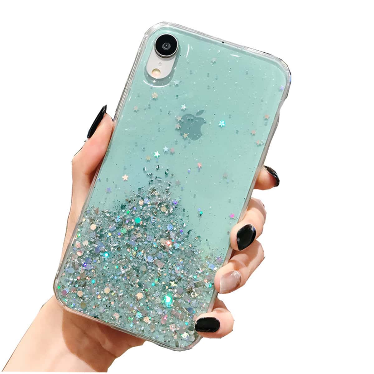 

Sequin Glitter iPhone Case, Green