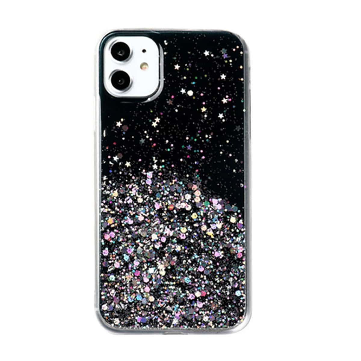 

Sequin Glitter iPhone Case, Black