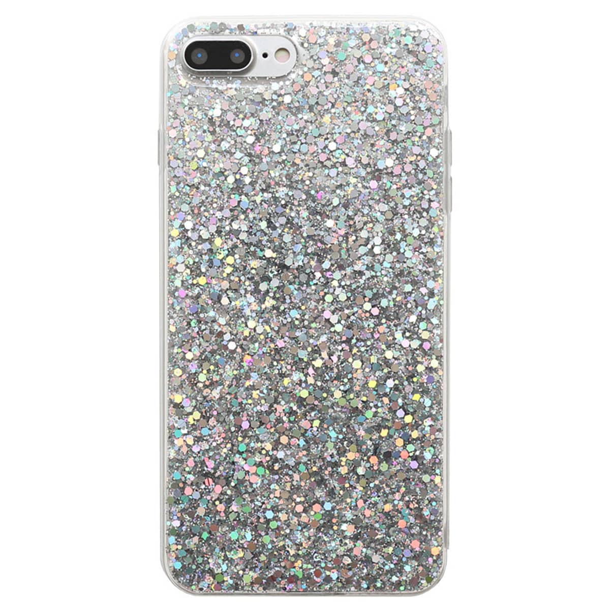 

Sequin Glitter iPhone Case, Silver