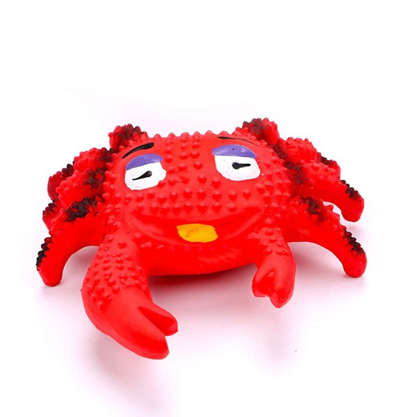 

Звуковая игрушка для собак в форме краба 1шт, Красный