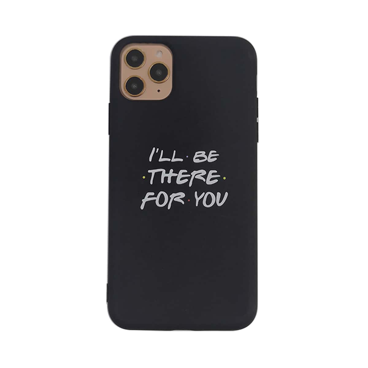

1pc Slogan Graphic iPhone Case, Black and white