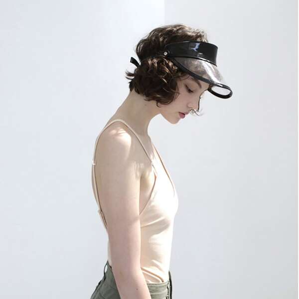 

Simple Visor Hat, Black