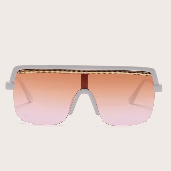 

Солнцезащитные очки с плоским верхом, Белый