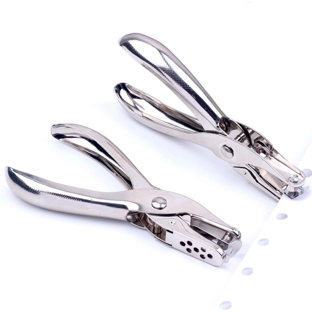 

1pc Paper Hole Puncher, Silver
