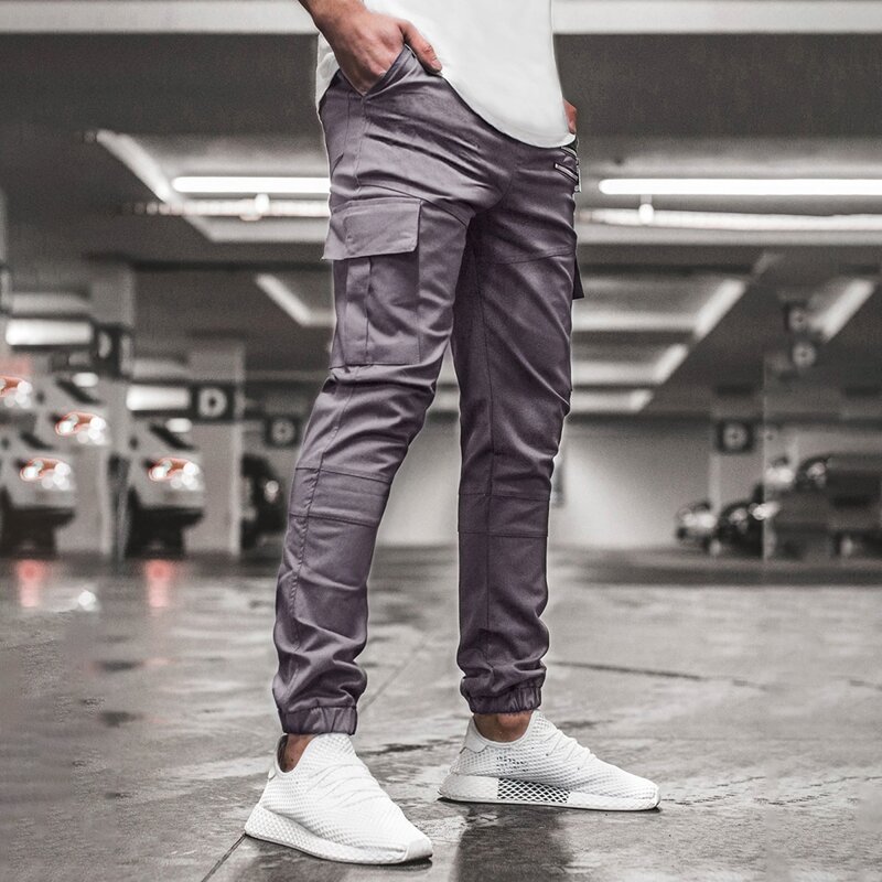 

Guys Flap Pocket Cargo Pants, Grey