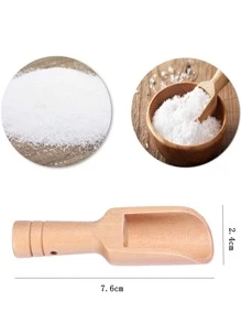 1 pieza cuchara de madera de cocina - Marrón - Ver 2