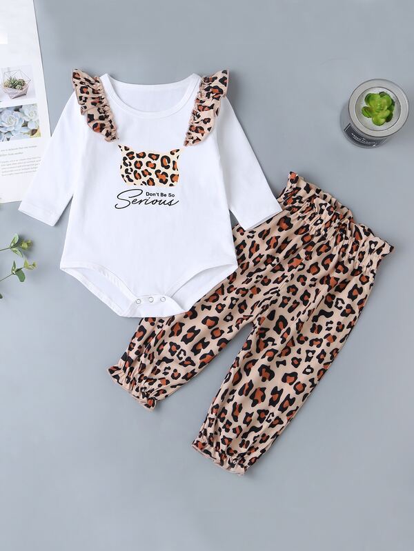 Conjuntos Bebe Volante Leopardo Casual Moda De Mujer Shein Mexico