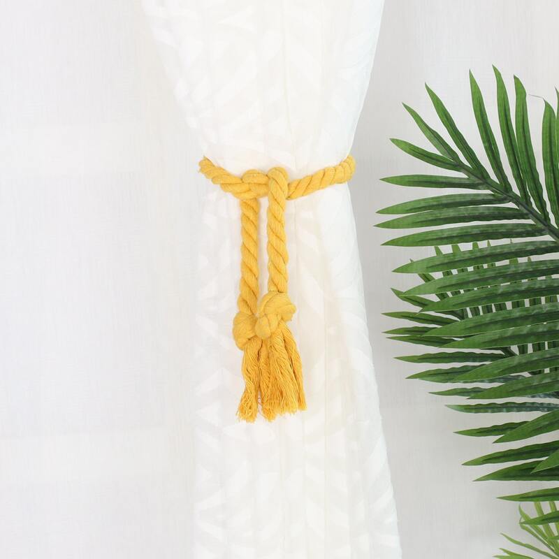 

1pair Braided Rope Curtain Tie Back, Gold