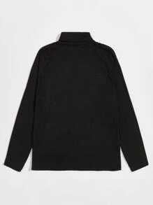 Manfinity Men Rolled Neck Raglan Sleeve Top