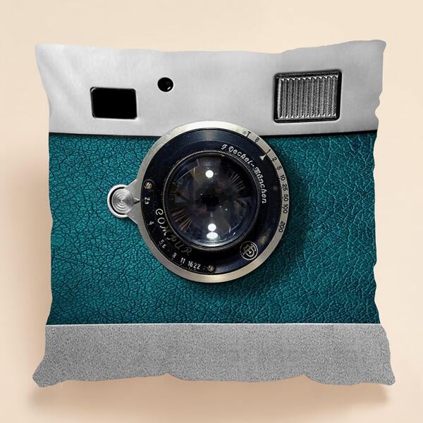 

1pc Camera Design Cushion Cover Without Filler, Multicolor