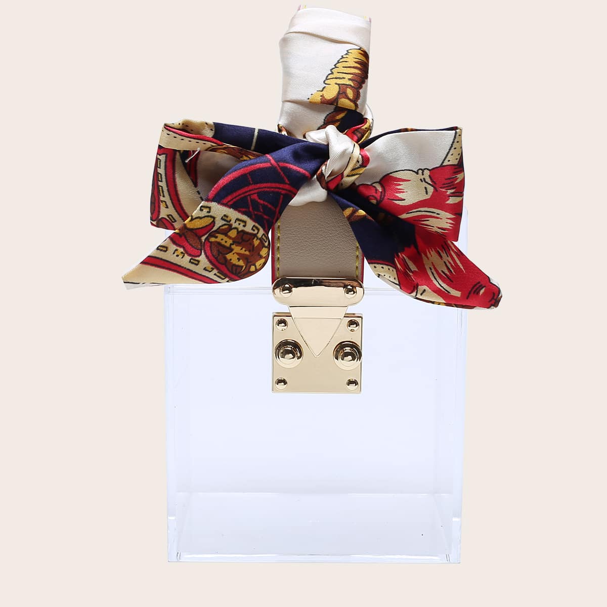 

Mini Twilly Scarf Decor Clear Box Bag