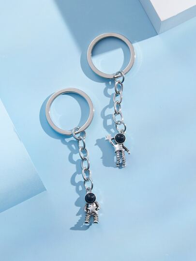 2pcs Astronaut Charm Keychain For Gifts, Wallets, School Bags, Backpacks, And Satchels Casual
