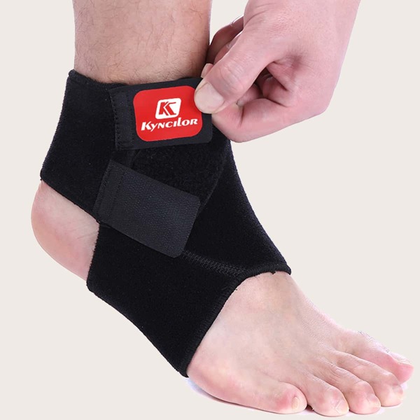 

Спортивная поддержка лодыжки 1шт, Чёрный