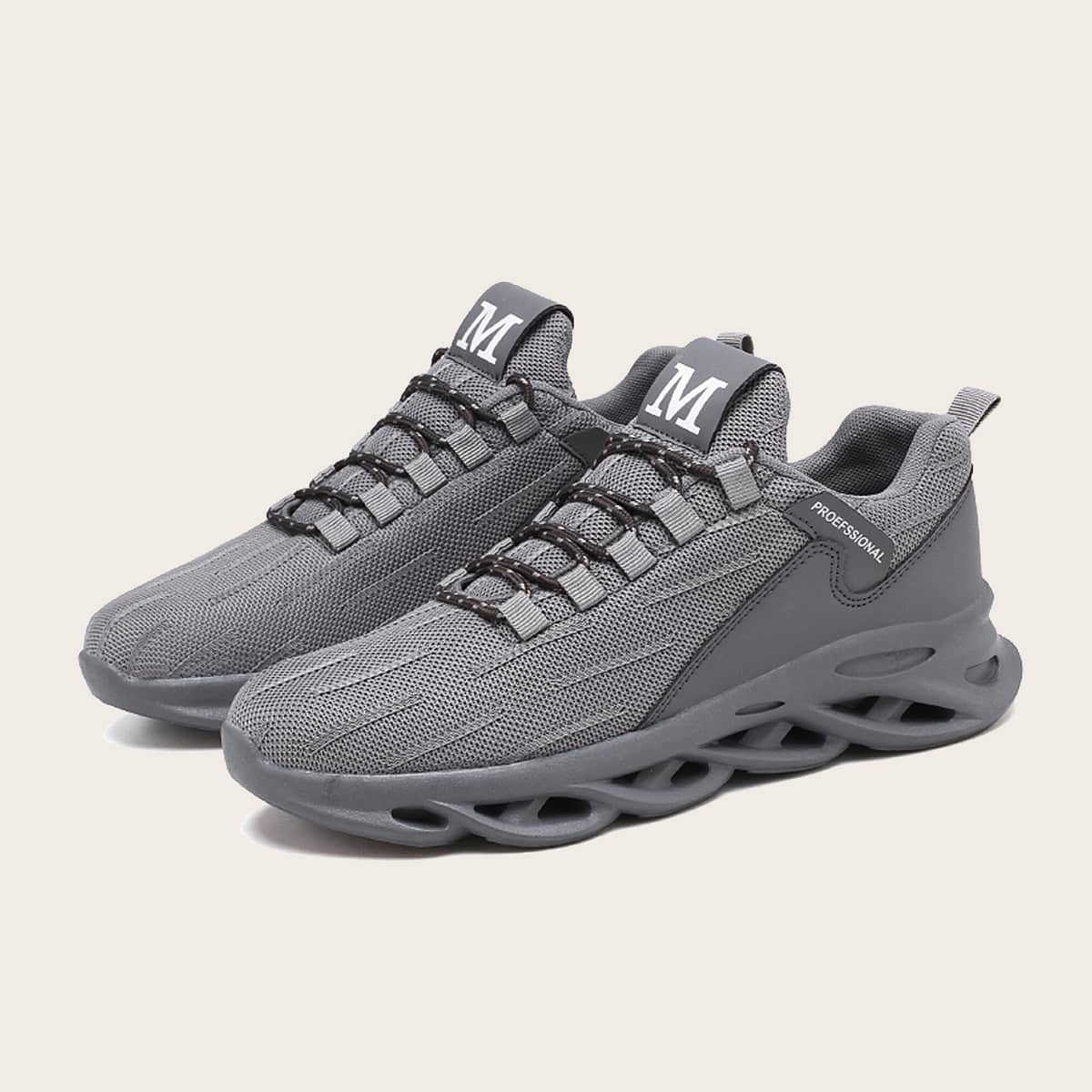 

Guys Lace-up Front Low Top Sneakers, Grey