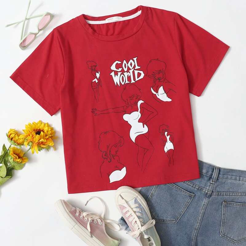 

Figure Graphic Red Tee