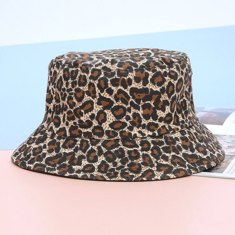 

Leopard Bucket Hat, Multicolor