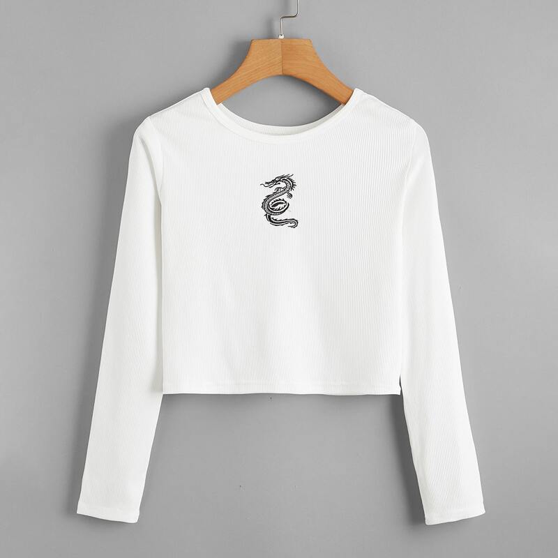 

Dragon Graphic Tee, White