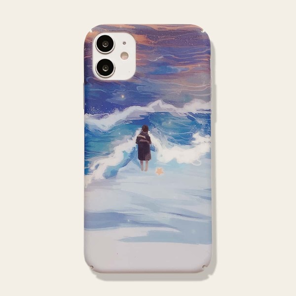 

Чехол для iPhone с мультипликационным рисунком 1шт, Многоцветный
