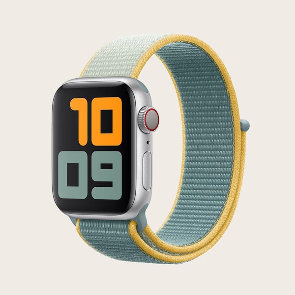

1pc Nylon Loopback iWatch Band, Multicolor