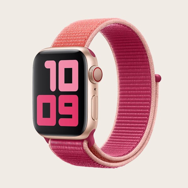

1pc Nylon Loopback iWatch Band, Multicolor
