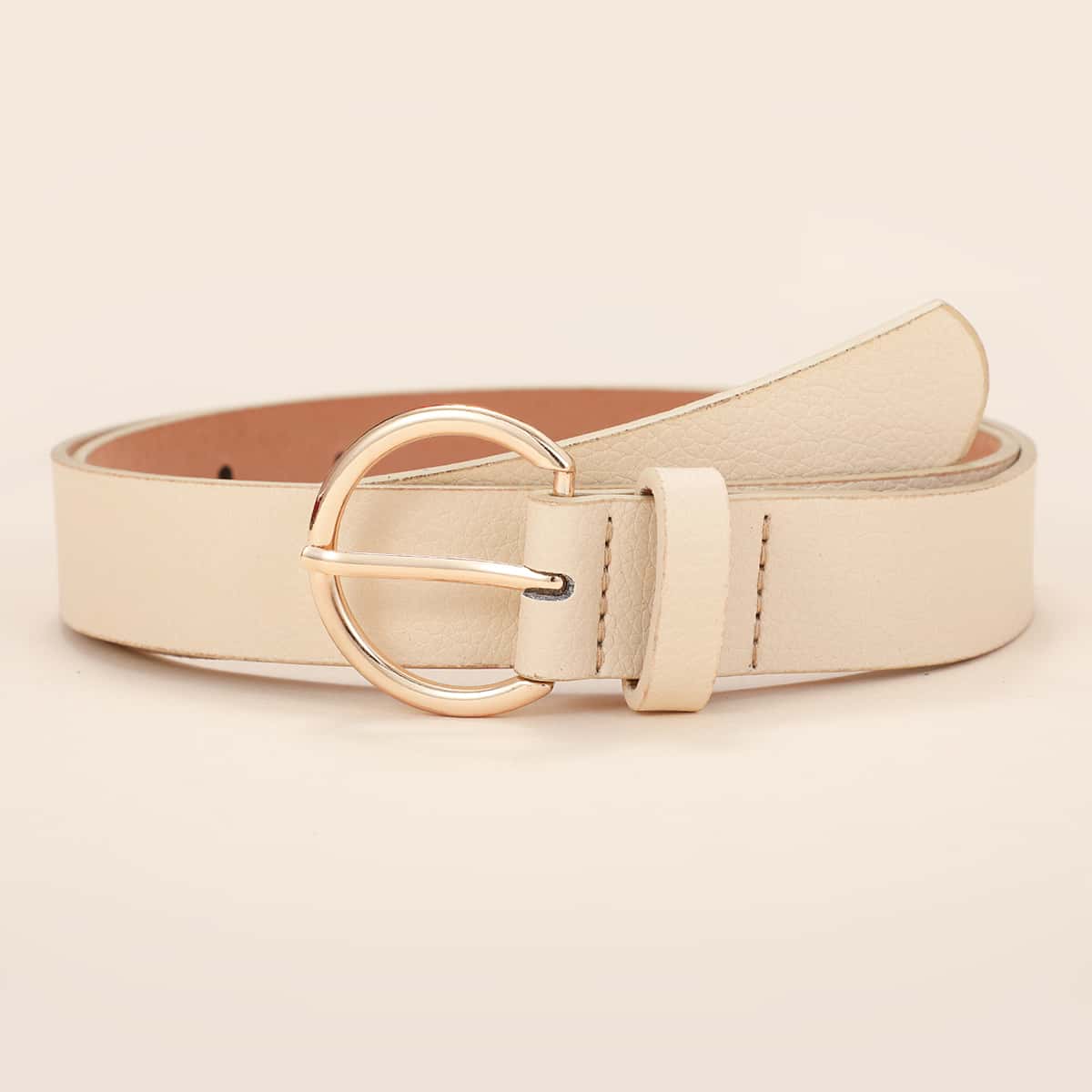 

Metal Buckle Belt, Khaki