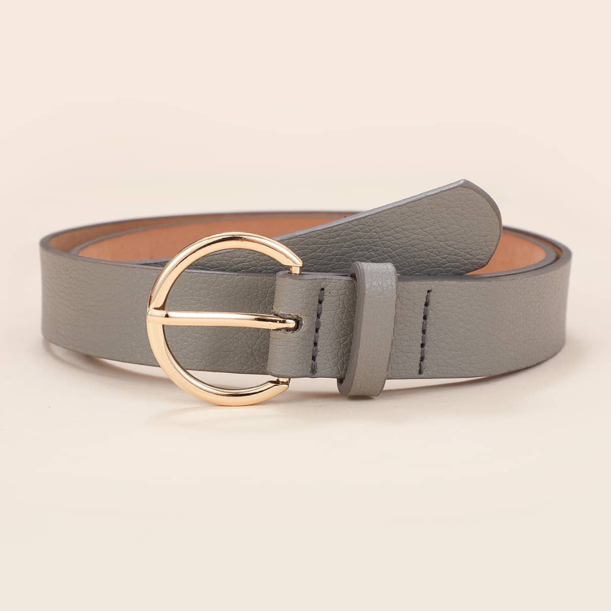 

Metal Buckle Belt, Grey