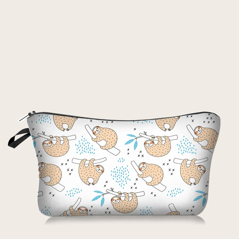 

1pc Cartoon Graphic Makeup Bag, Multicolor