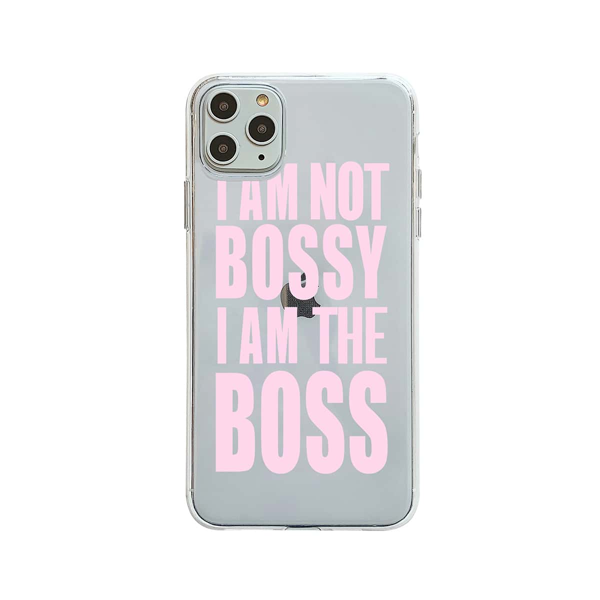 

1pc Letter Graphic iPhone Case, Clear