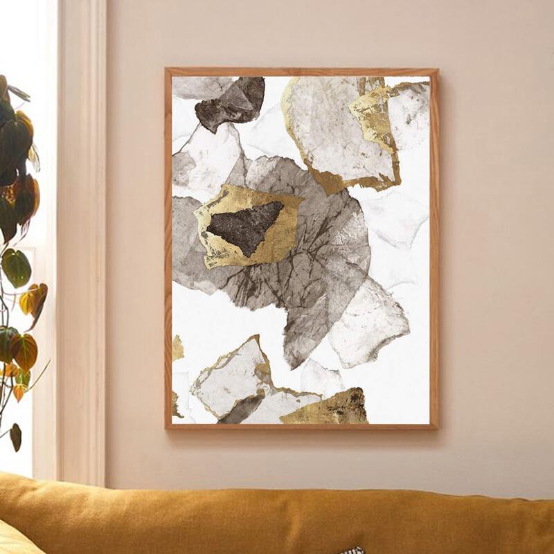 

Graphic Print Wall Painting Without Frame, Multicolor