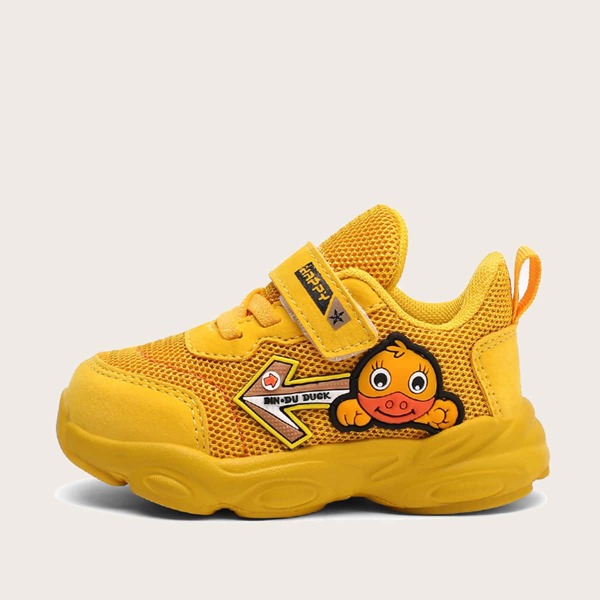 

Toddler Girls Cartoon Graphic Wide Fit Sneakers, Yellow