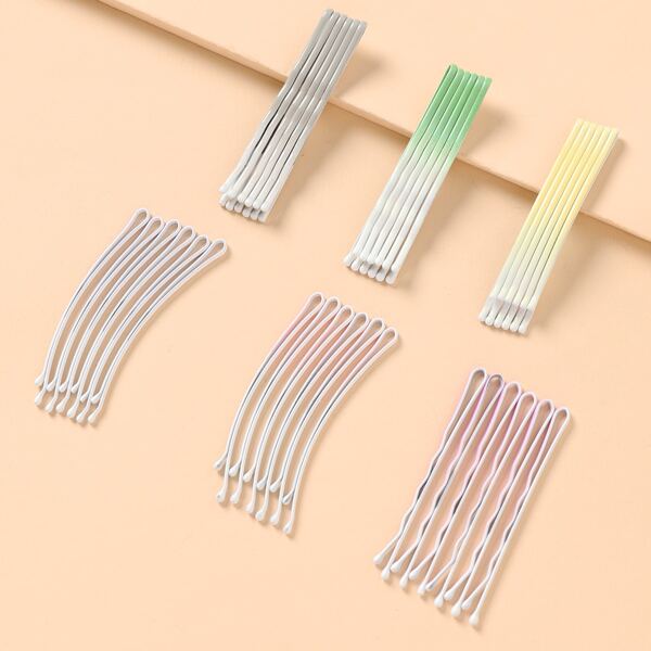 

36pcs Toddler Girls Simple Bobby Pin, Multicolor