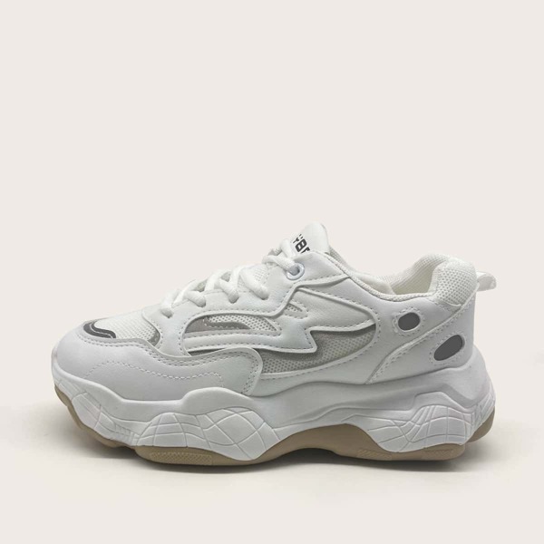 

Lace-up Front Wide Fit Sneakers, White