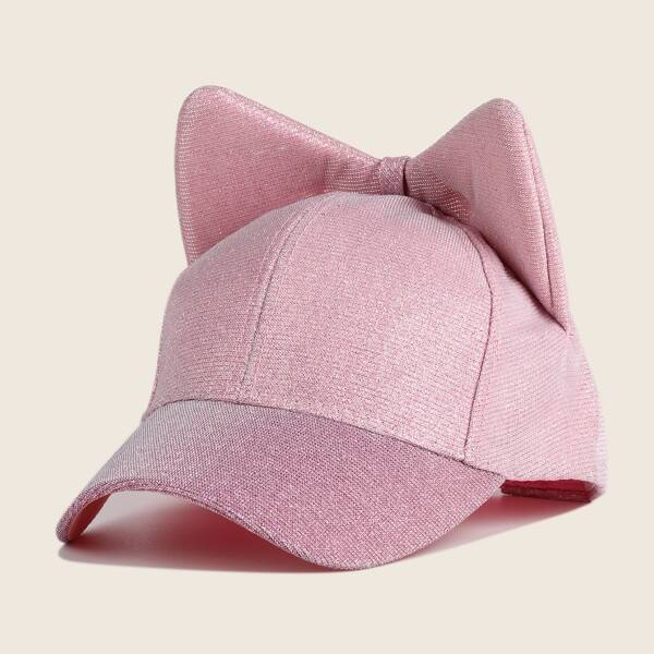 

Toddler Kids Bow Decor Baseball Cap, Pink